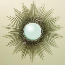  9.90326 - Sunburst Mirror-Nickel